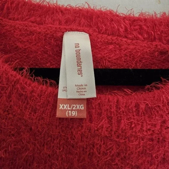 Red Ugly Christmas Sweater Santa Sequins XXL - Picture 3 of 8